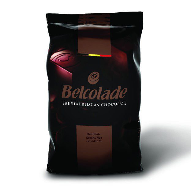 COBCHOCBELE71 Cobertura chocolate Belcolade Ecuador amargo 71 en gota 1 Kg